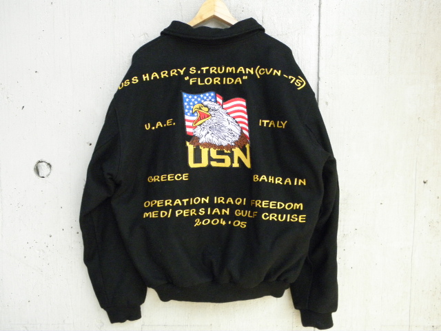 2004～2005年代 U.S. NAVY ツアージャケット（刺繍・ワッペン 