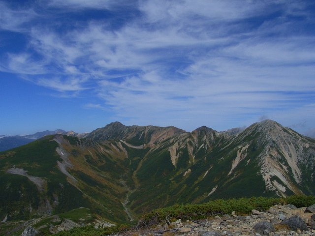 鷲羽-立山の稜線