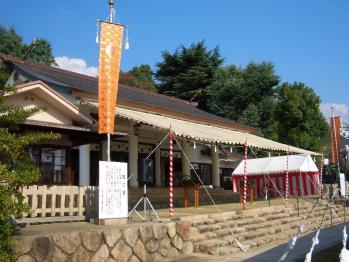 兵庫縣神戸護國神社　式典前の拝殿