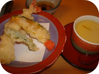 天ぷら・茶碗蒸し