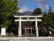 岩木山神社から展望する山頂
