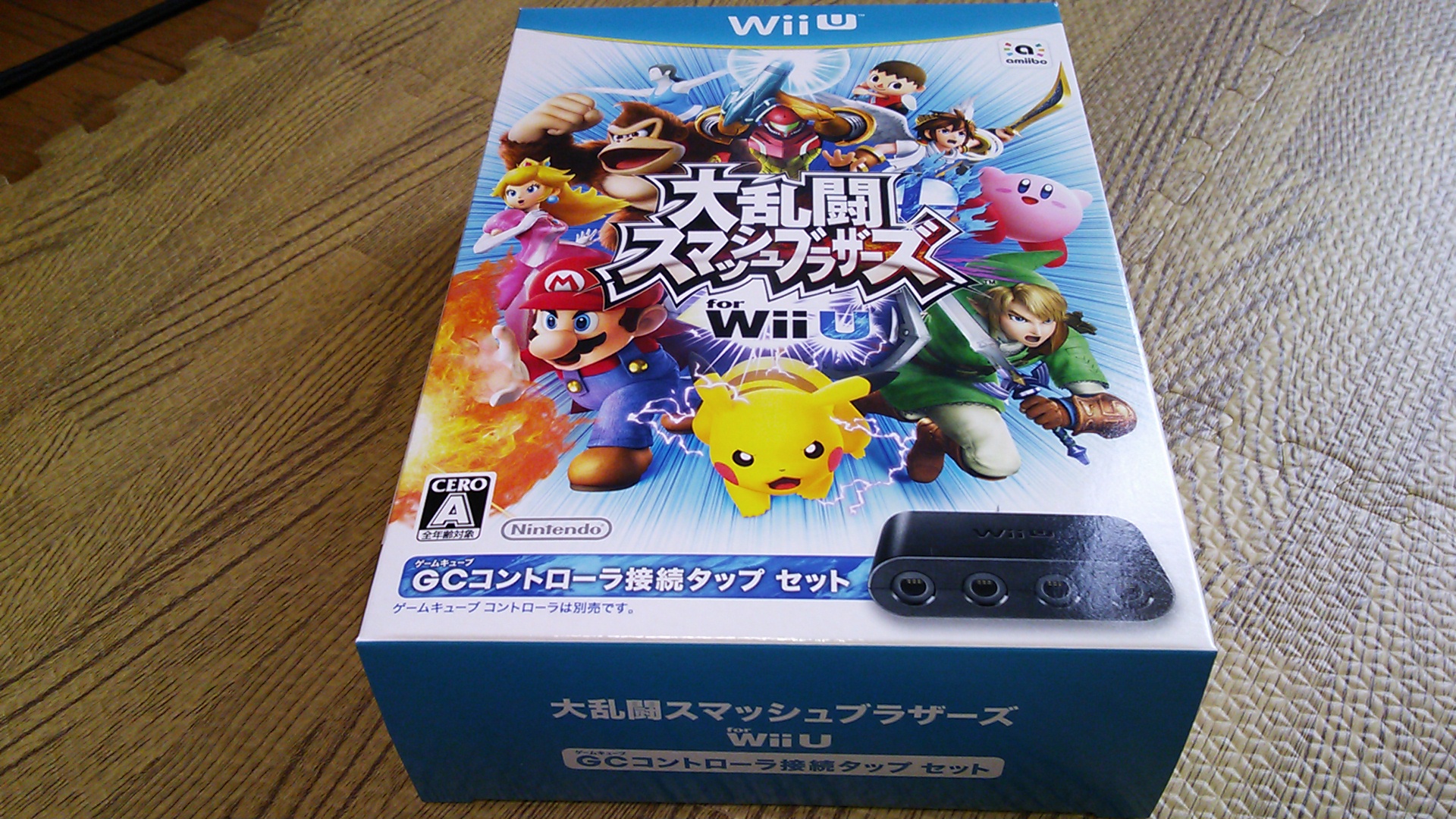 WiiU「大乱闘スマッシュブラザーズ for Wii U GCコントローラ接続タップセット」を買いました。実に6年10ヶ月ぶりの新作！
