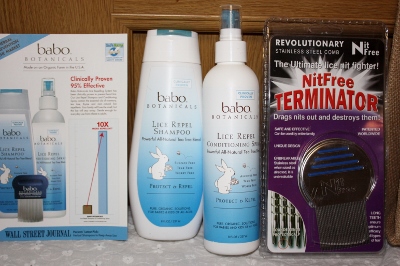 Babo Botanicals, Lice Prevention Essentials, 3 Piece Kit