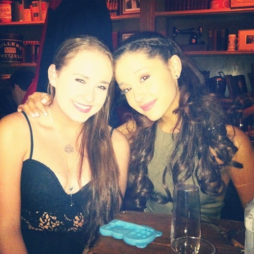 Ariana Grande & Elizabeth Gillies - Upskirts at a New Year's Eve Party (1)